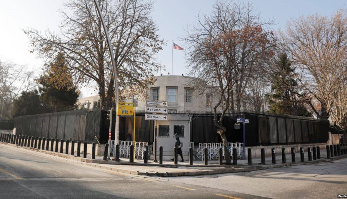 إطلاق رصاص على السفارة الأميركية في أنقرة... لا ضحايا