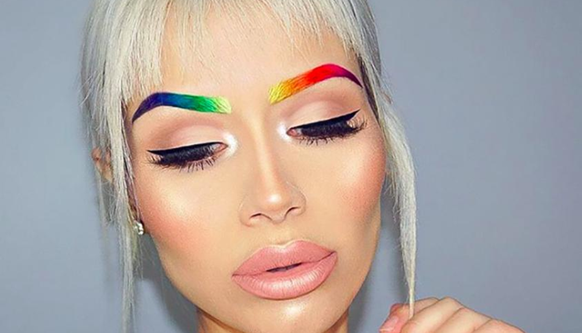 الحواجب الملونة آخر صيحات 2018 (بالصور)