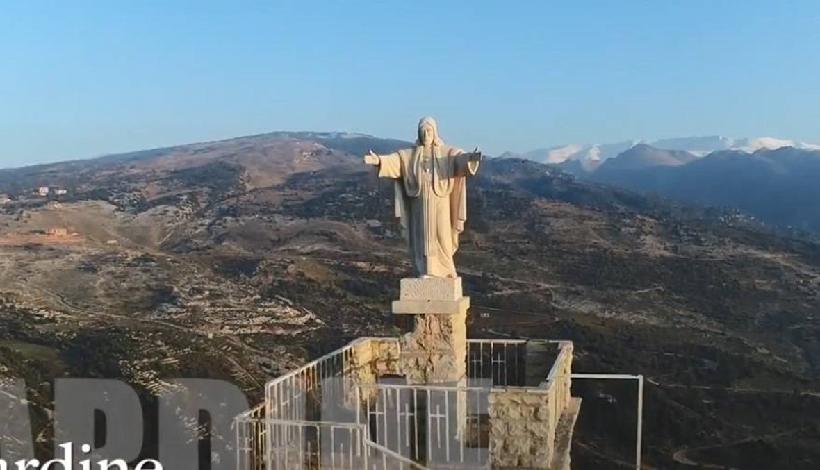 بالفيديو: شاهدوا قرية المحابس والقديس من السماء