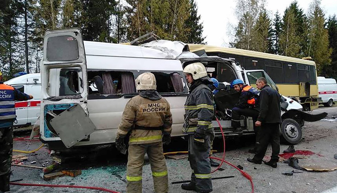 مقتل 13 شخصاً في حادث سير في موسكو