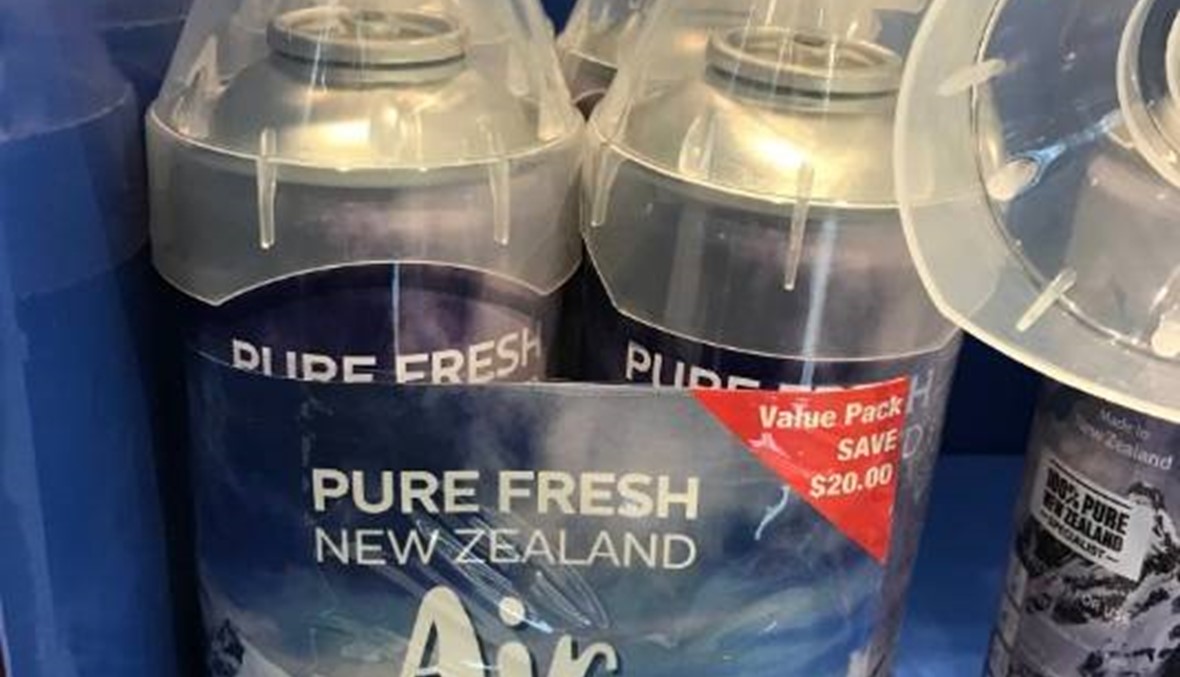 هواء نيوزيلندا النقي للبيع بـ100 دولار تقريبًا