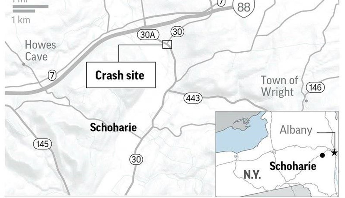 نيويورك: مقتل 20 شخصاً في حادث بين سيارتين في شوهاري