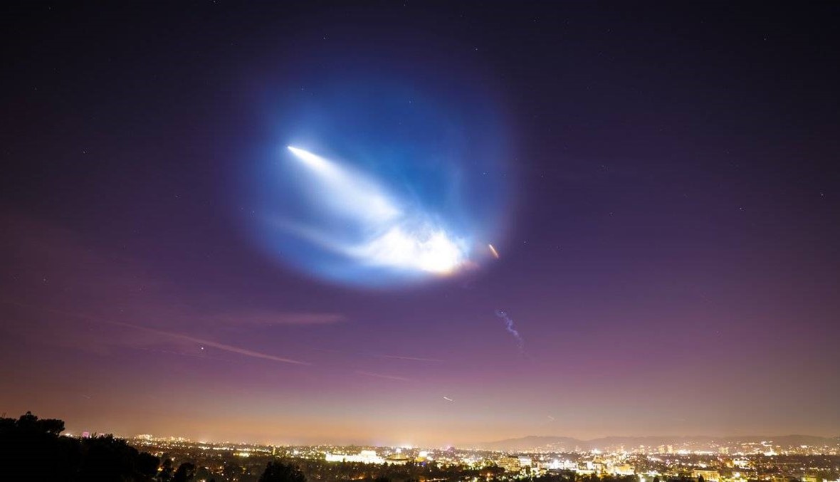 فيديو- Space X تنير سماء كاليفورنيا بصاروخها فالكون 9