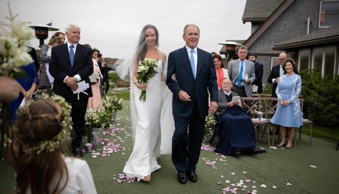 زفاف رومانسي بعيداً من البذخ لابنة جورج بوش... حضره 20 شخصاً (صور)