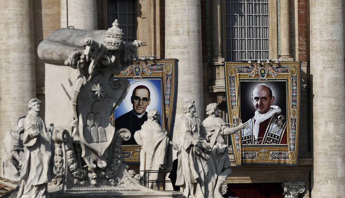 احتفال كبير في الفاتيكان: فرنسيس يرفع روميرو وبولس السادس إلى مصاف القدّيسين