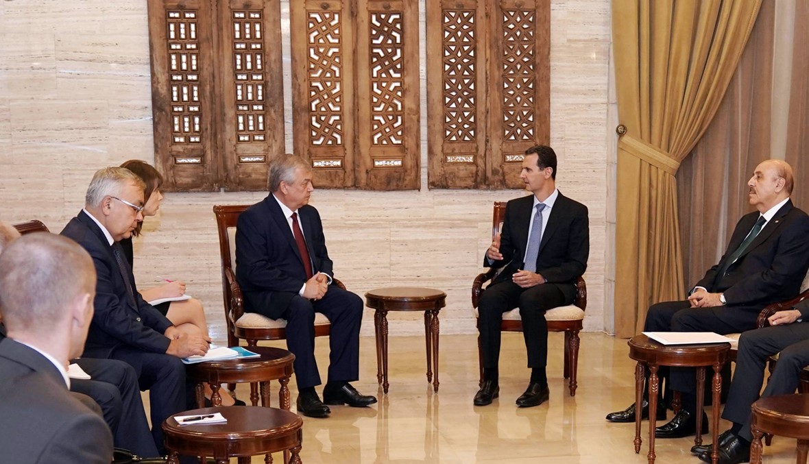 الأسد التقى مسؤولين روساً في دمشق لبحث الوضع في سوريا