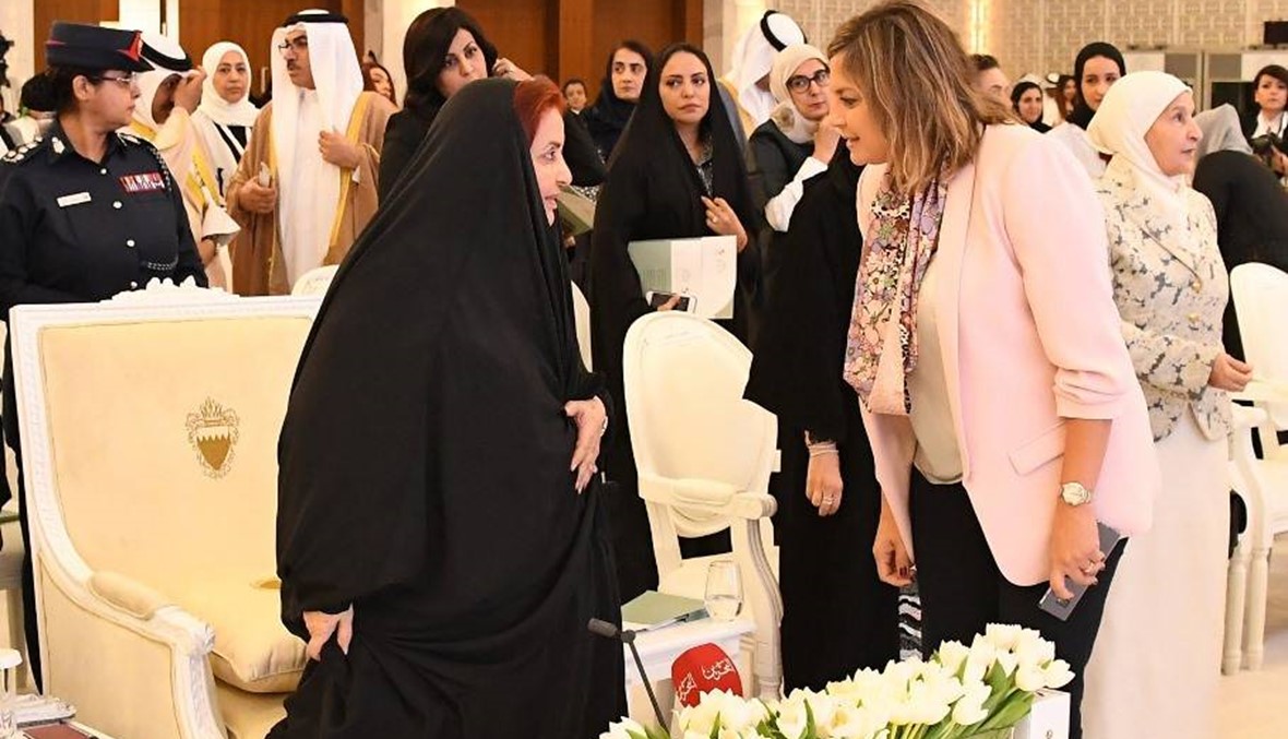 كلودين عون شاركت في مؤتمر دولي في البحرين عن دور المشاركة السياسية للمرأة في تحقيق العدالة التنموية