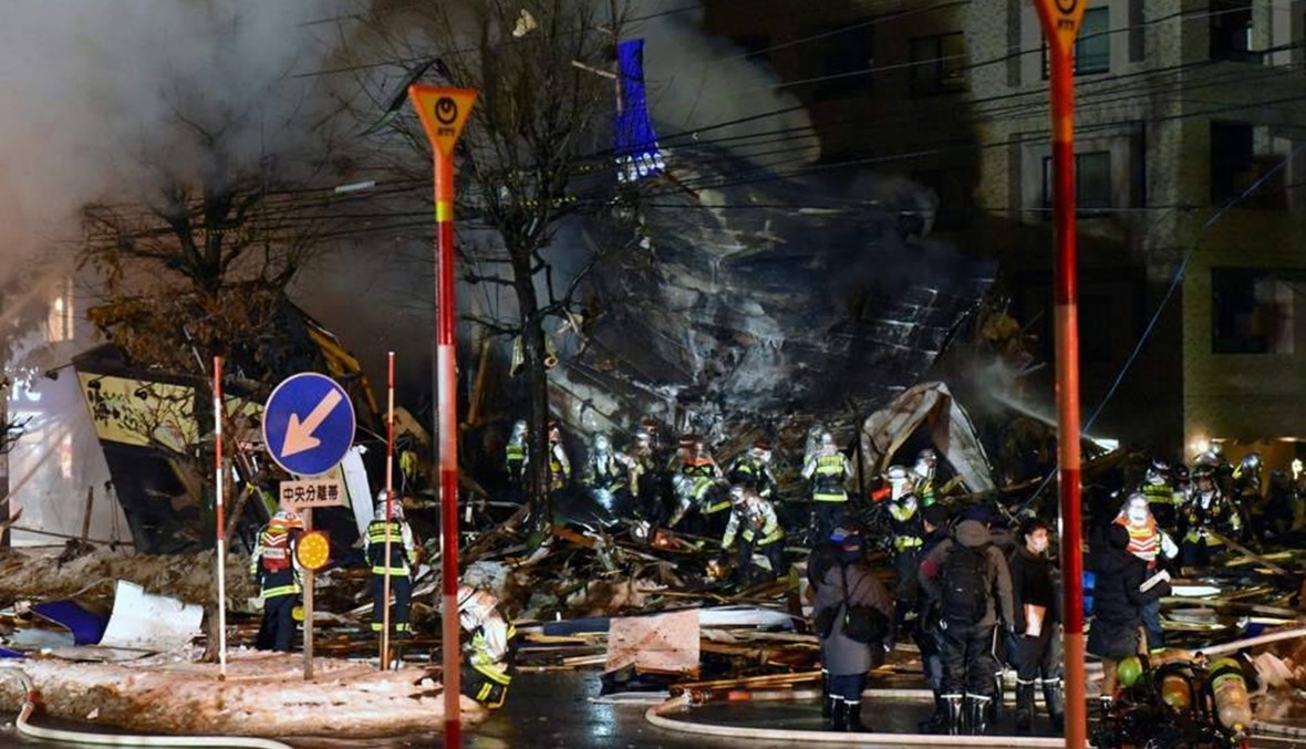 انفجار في حانة بسابورو في اليابان: إصابة 40 شخصاً، وانهيار عدد من المباني