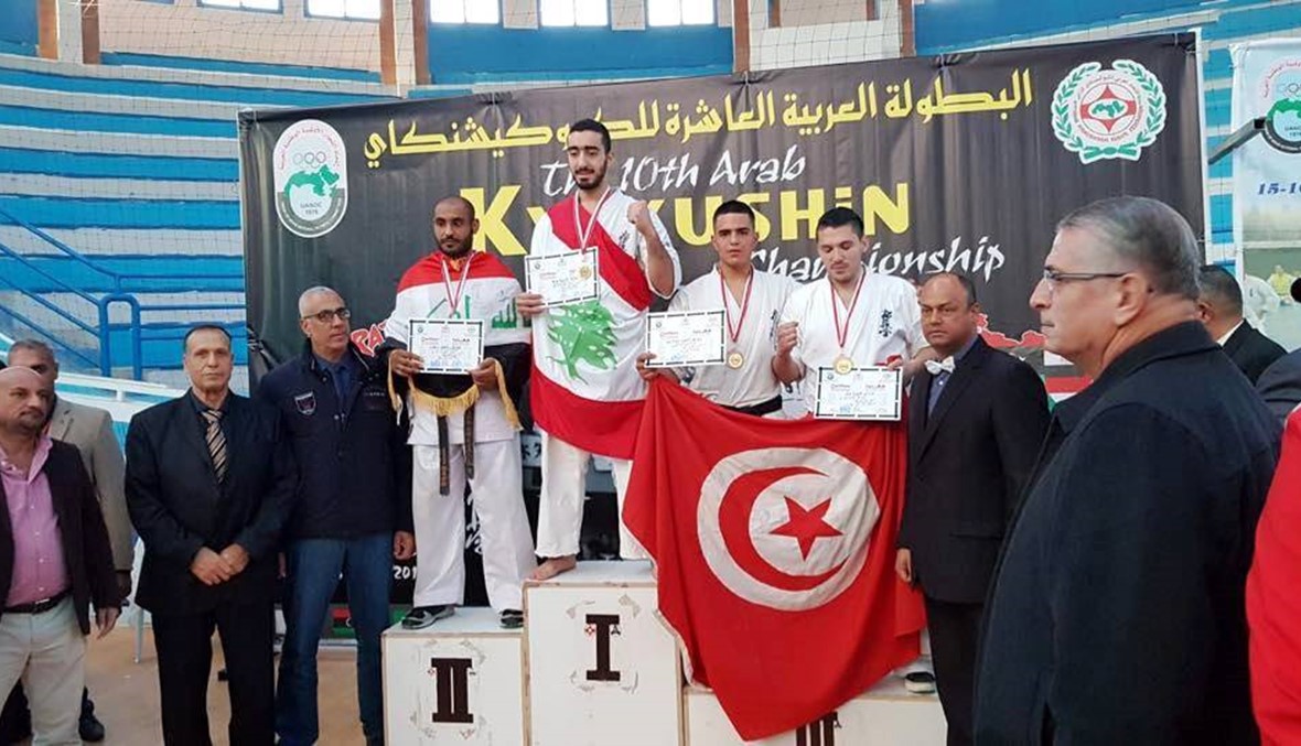 4 ميداليات للبنان في كيوكوشنكاي العرب