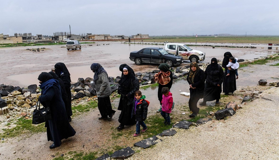 الأمطار الغزيرة تُغرق مخيمات النازحين في مناطق الشمال السوري