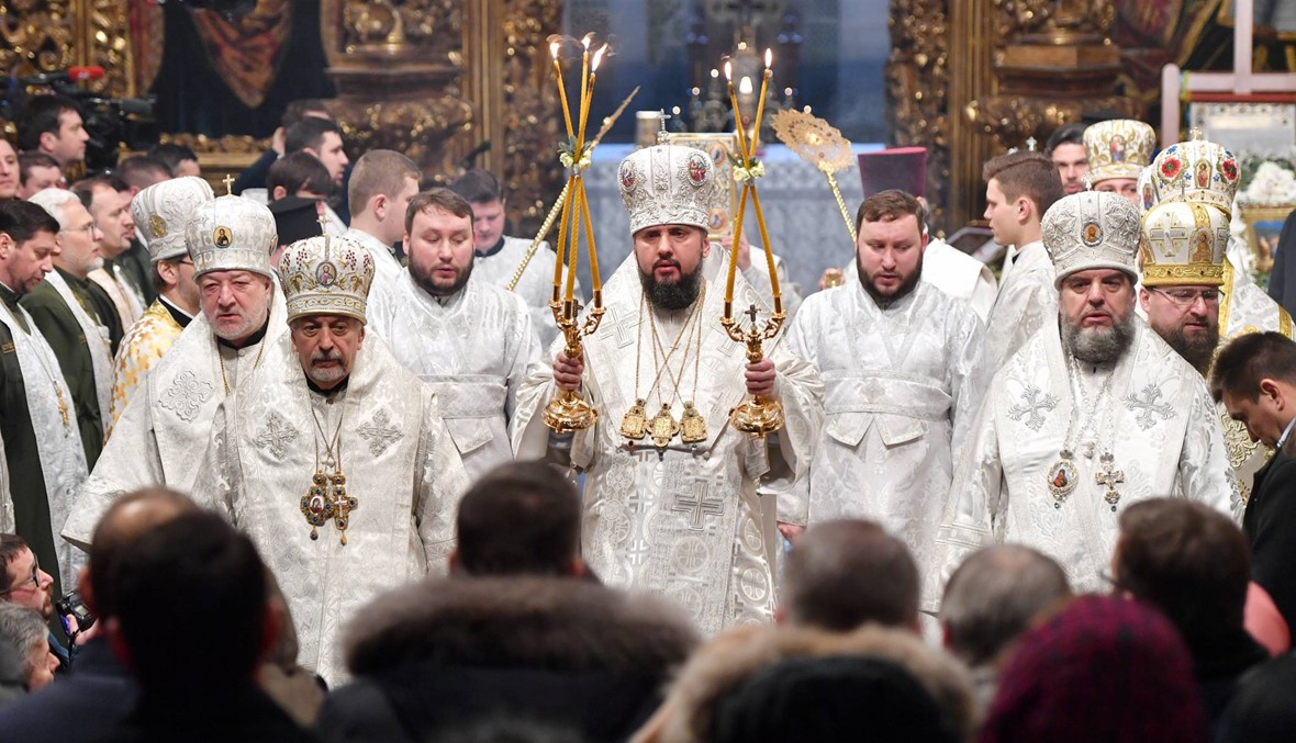 الكنيسة الأوكرانيّة الأرثوذكسيّة المستقلة تقيم احتفالها الديني الأوّل