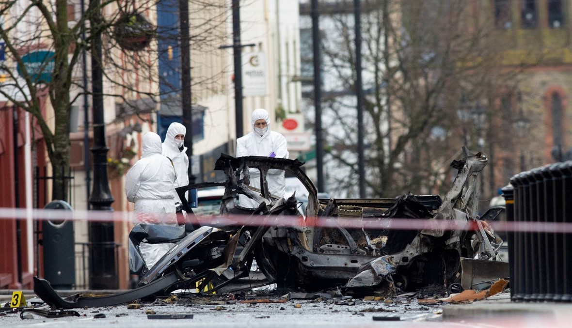 انفجار إيرلندا: الشرطة توقف شخصين، وتتّهم "الجيش الجمهوري الجديد"