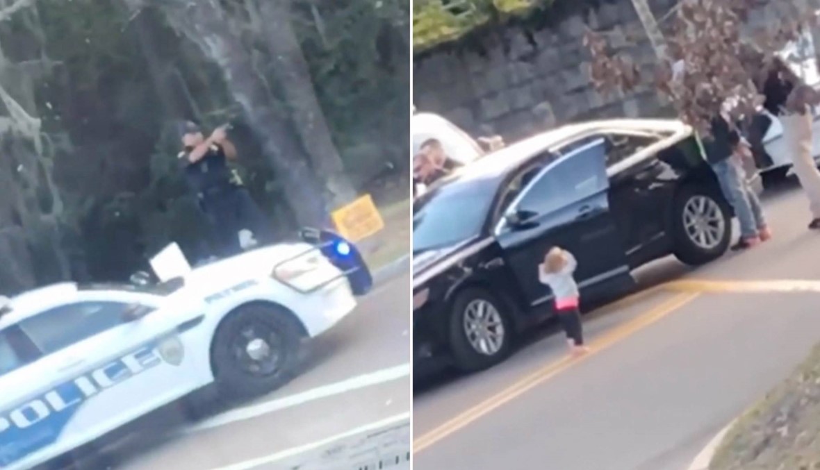 فيديو- طفلة مشت حافية القدمين رافعةً يديها نحو رجال الشرطة المسلّحين
