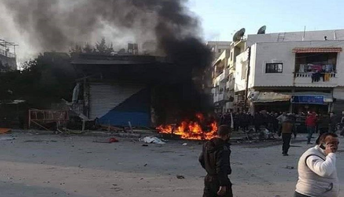 انفجار سيارة ملغومة يهزّ اللاذقية... قتيل و14 جريحاً