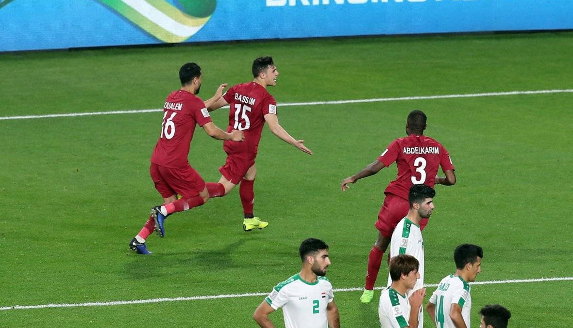بالصور: احتفال لاعب قطر يثير غضب العراقيين... "ستندم"