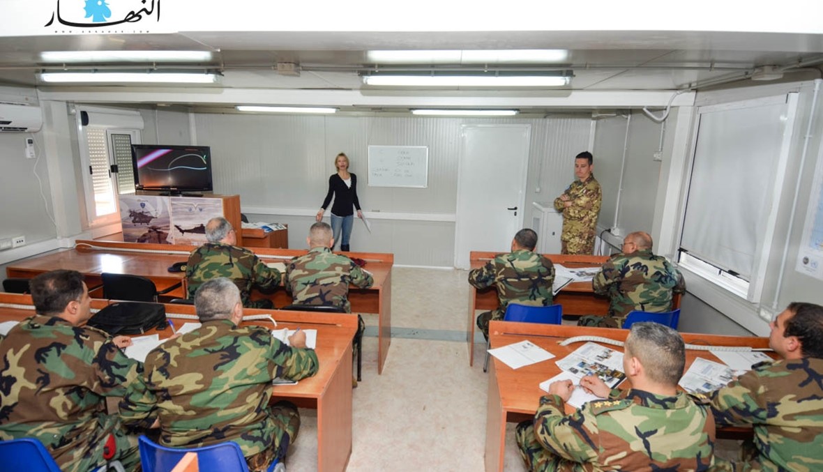 اليونيفيل الإيطالية تنظم دورات لتعليم اللغة الإيطالية لعناصر من الجيش اللبناني 