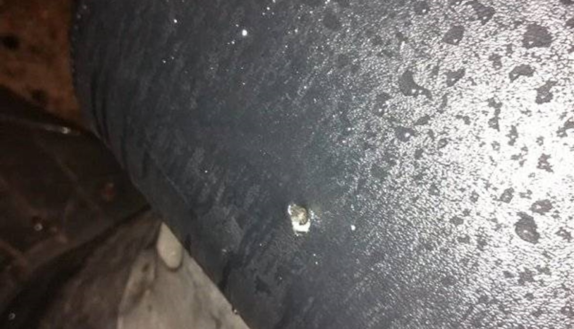 بالصور: إعتداء جديد على قناة "الجديد" والمعتدون مجهولون