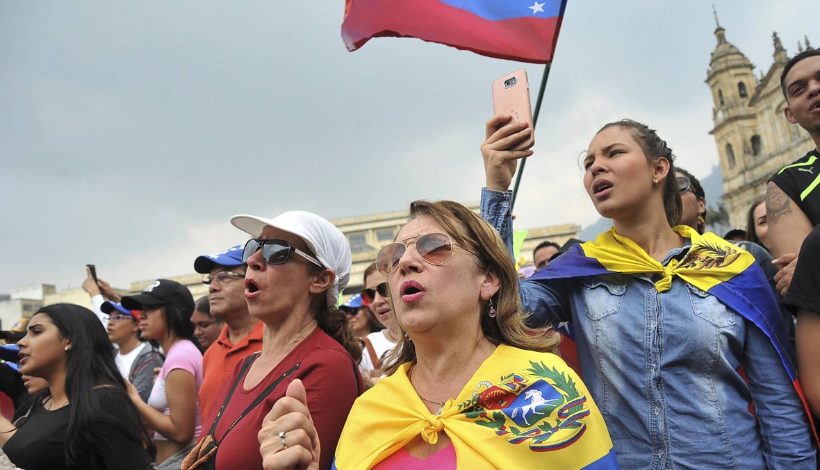 تظاهرات مناهضة وأخرى مؤيدة لمادورو في كراكاس
