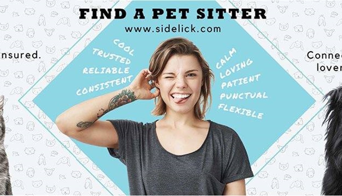 Sidelick: منصّة للعناية بحيواناتكم الأليفة بطريقة آمنة وسريعة