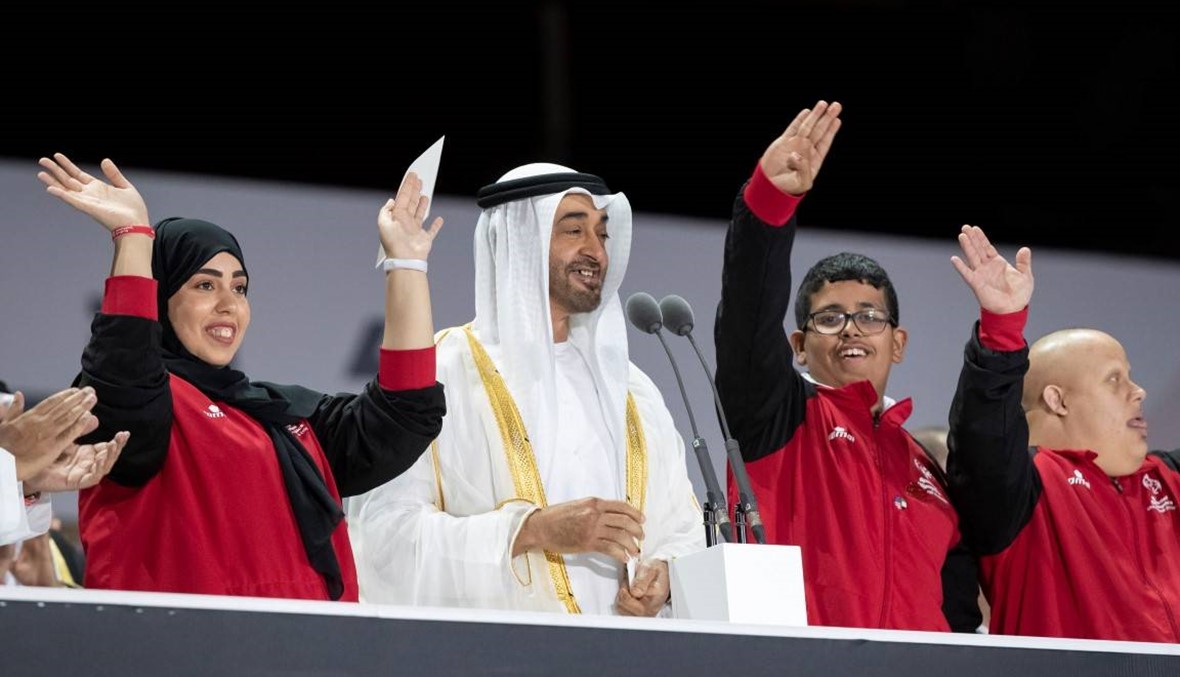 بالفيديو: محمد بن زايد يفتتح أولمبياد أبو ظبي