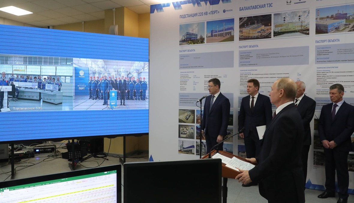 الذكرى الخامسة لضمّ روسيا القرم: بوتين دشّن محطتي كهرباء في  سيباستوبول
