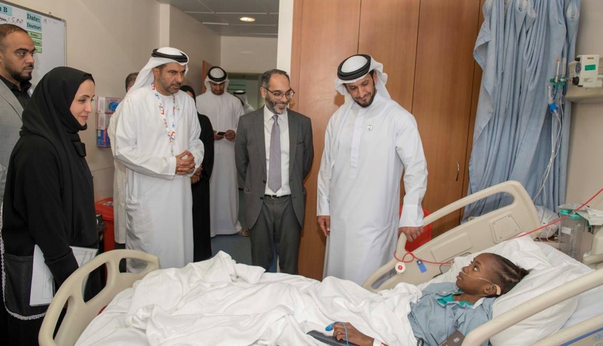 رئيس دائرة الصحة يزور المرضى المشاركين في أولمبياد أبو ظبي