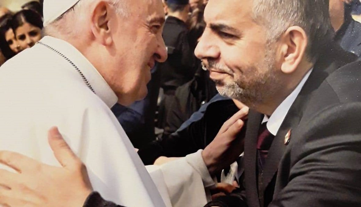 رئيس بلدية ببنين العبدة التقى البابا في الفاتيكان