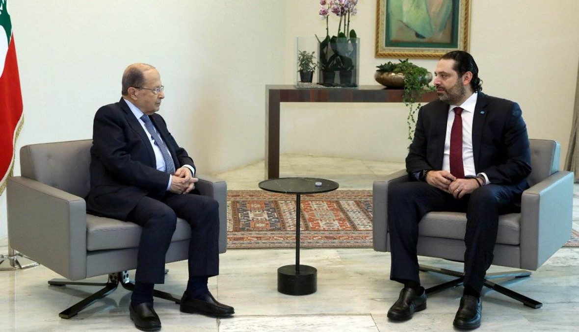 عون يلتقي الحريري قبيل جلسة مجلس الوزراء