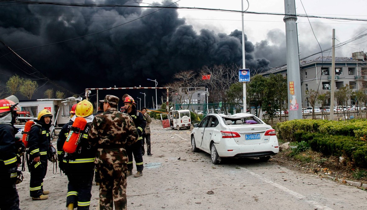 الصين: انفجار في مصنع للكيمياويات "هزّ الأرض"... 6 قتلى و30 جريحاً، والدمار كبير