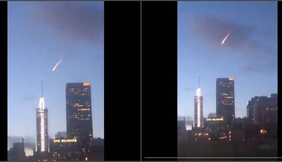بلبلة في لوس أنجليس... كرة مضيئة ظهرت في السماء (فيديو)