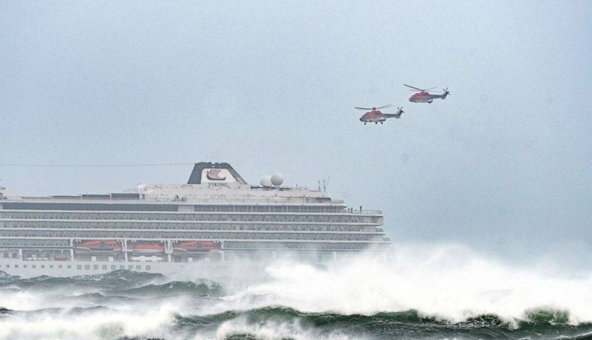 بالفيديو: لحظات رعب عاشها ركاب سفينية سياحية تعطل محركها قبالة سواحل النروج