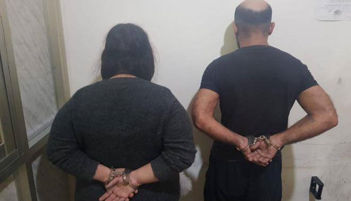 عصابة سلب بقوة السلاح مؤلفة من رجل وزوجته في جبل لبنان