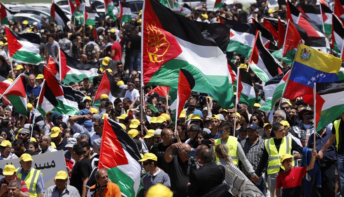 آلاف العرب الفلسطينيّين تظاهروا في خبيزة المهجّرة: "يوم استقلالكم يوم نكبتنا"