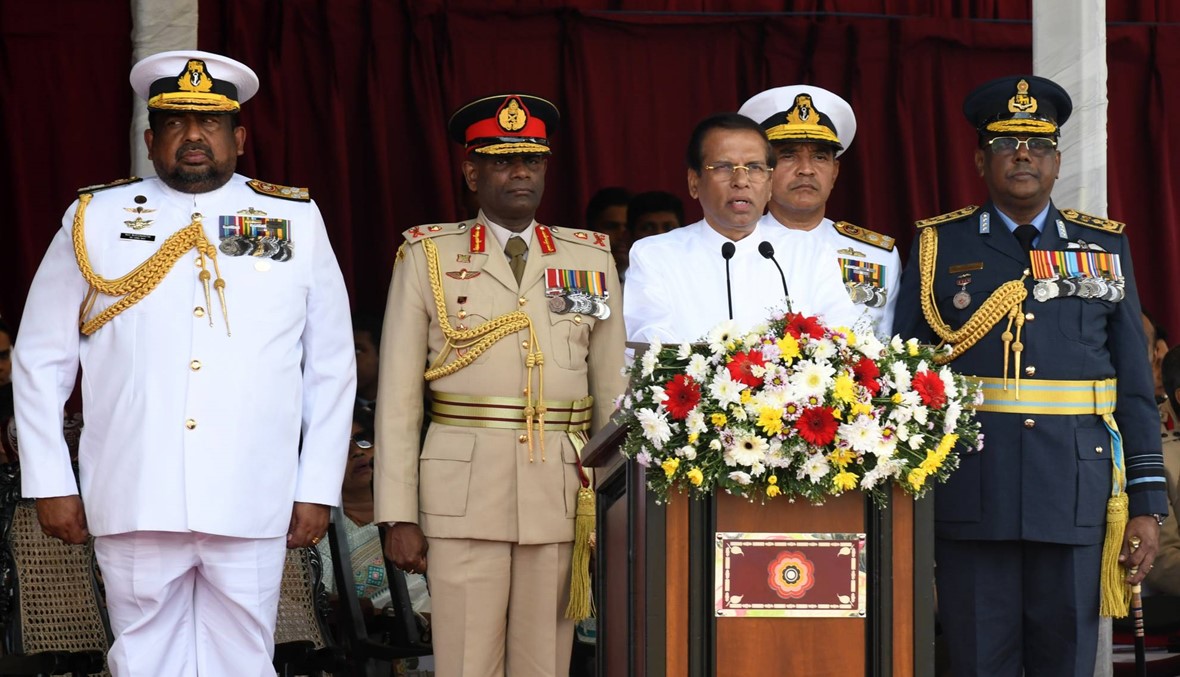 رئيس سري لانكا يتوعّد بـ"القضاء على تهديد الإرهاب" الجهادي
