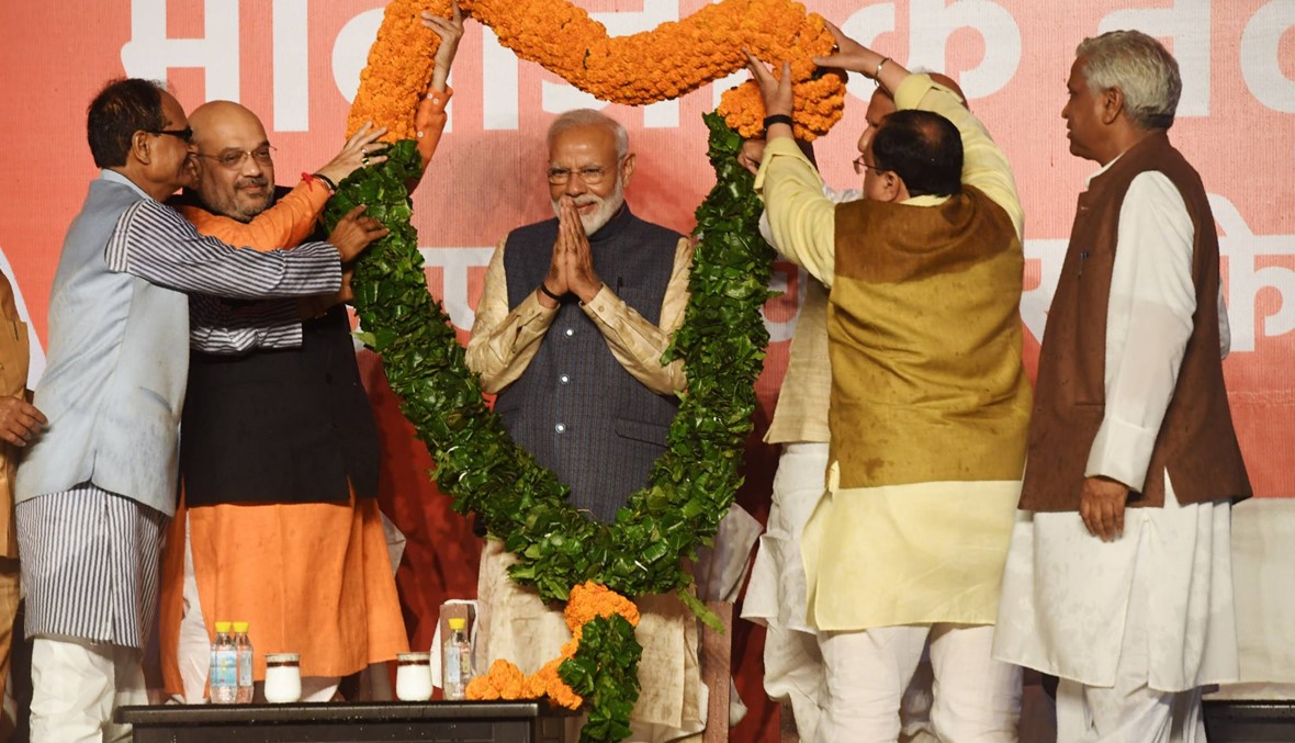 الهند: مودي يعلن فوز حزبه "بهاراتيا جاناتا" في الانتخابات... "سنبني معاً دولة أقوى"