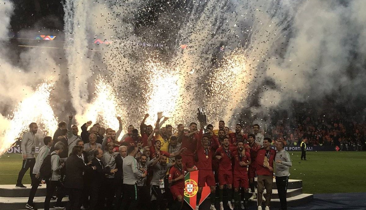 البرتغال تتوج بأول ألقاب دوري الأمم الأوروبية