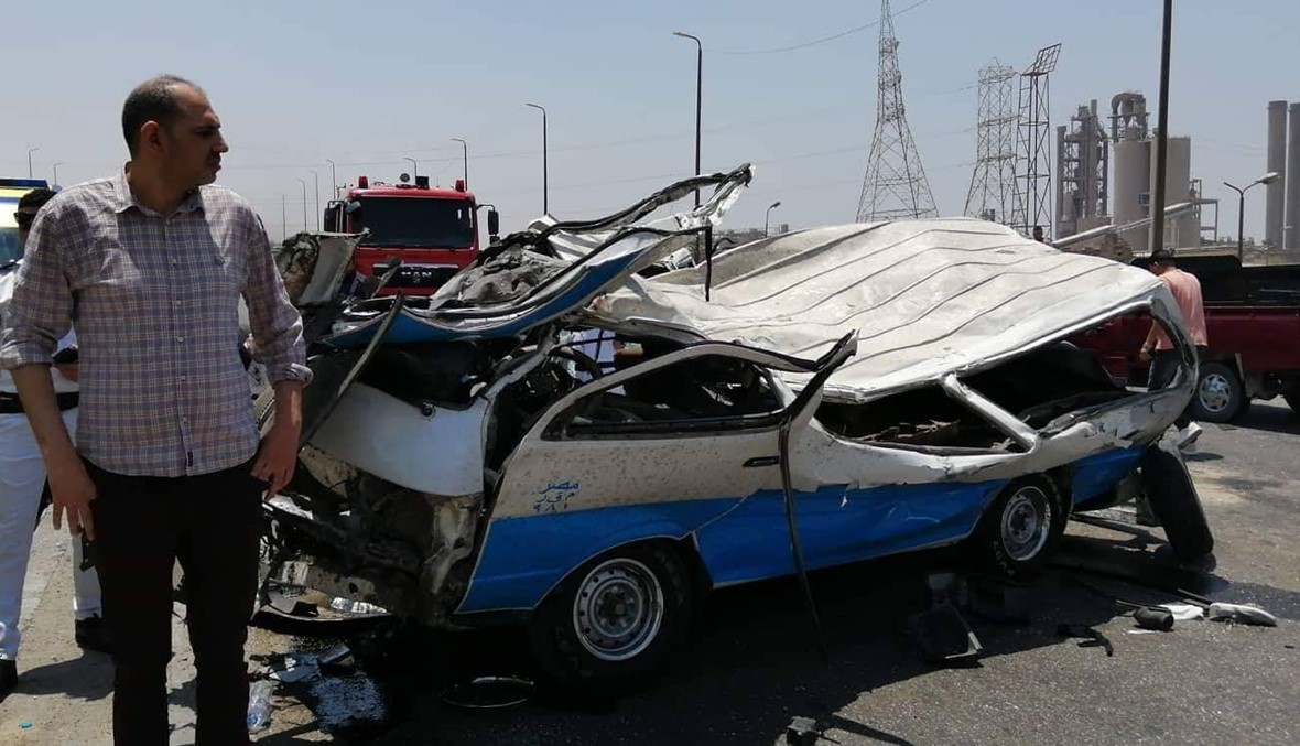 وفاة 16 مصريّاً في حادث سير مروّع