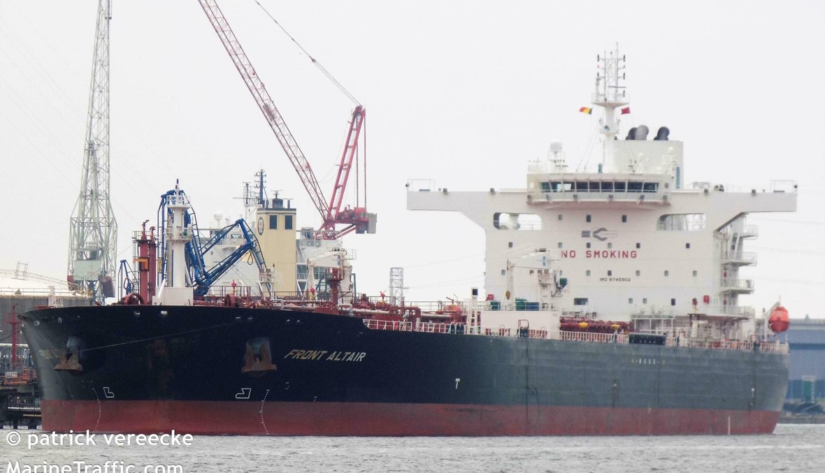 وكالة الأنباء الإيرانية تعلن غرق "فرنت ألتير" في خليج عمان ومتحدث باسم شركة "فرونتلاين" ينفي