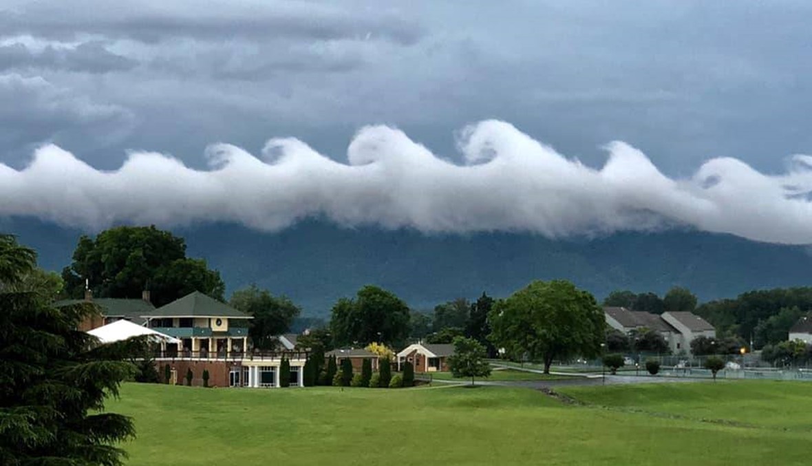ظاهرة غريبة... أمواج قطنيّة تغمر سماء فيرجينيا!