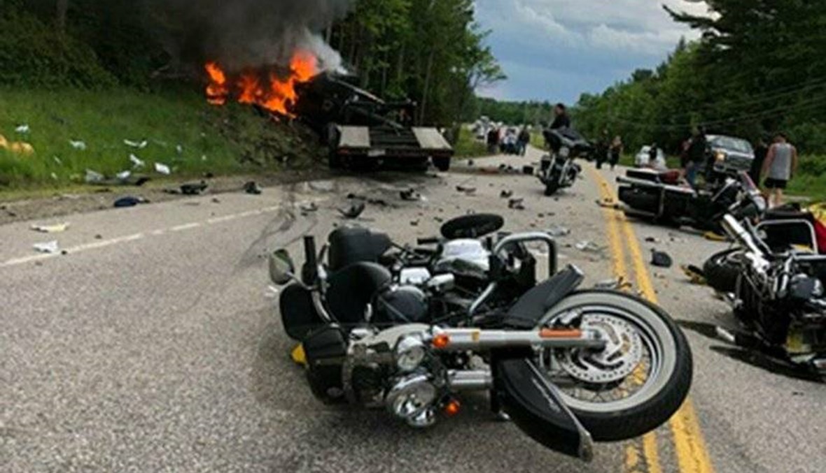Truck driver charged with 7 homicides in motorcycle crash | النهار