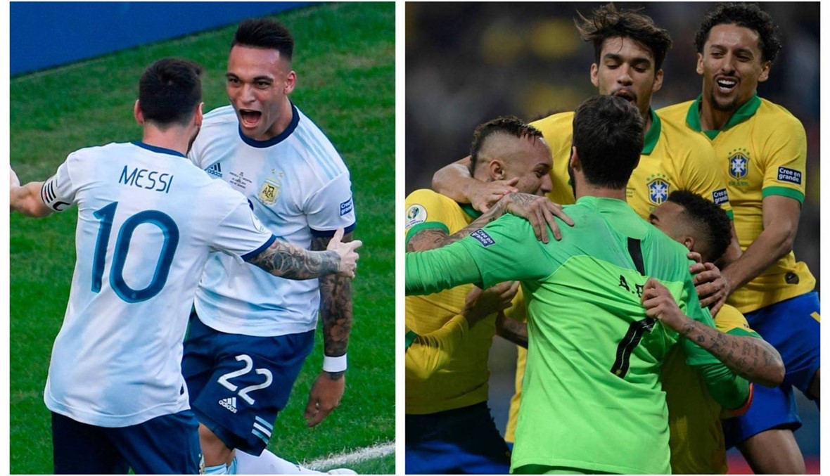 نقل مباشر لقمة البرازيل والأرجنتين في نصف النهائي لكوبا أميركا