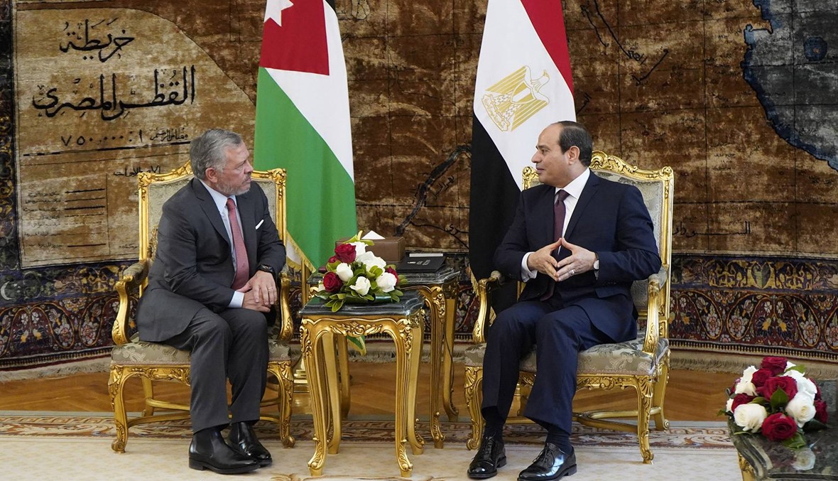 القاهرة: السيسي والملك عبدالله الثاني أكّدا "حلّ الدولتين"