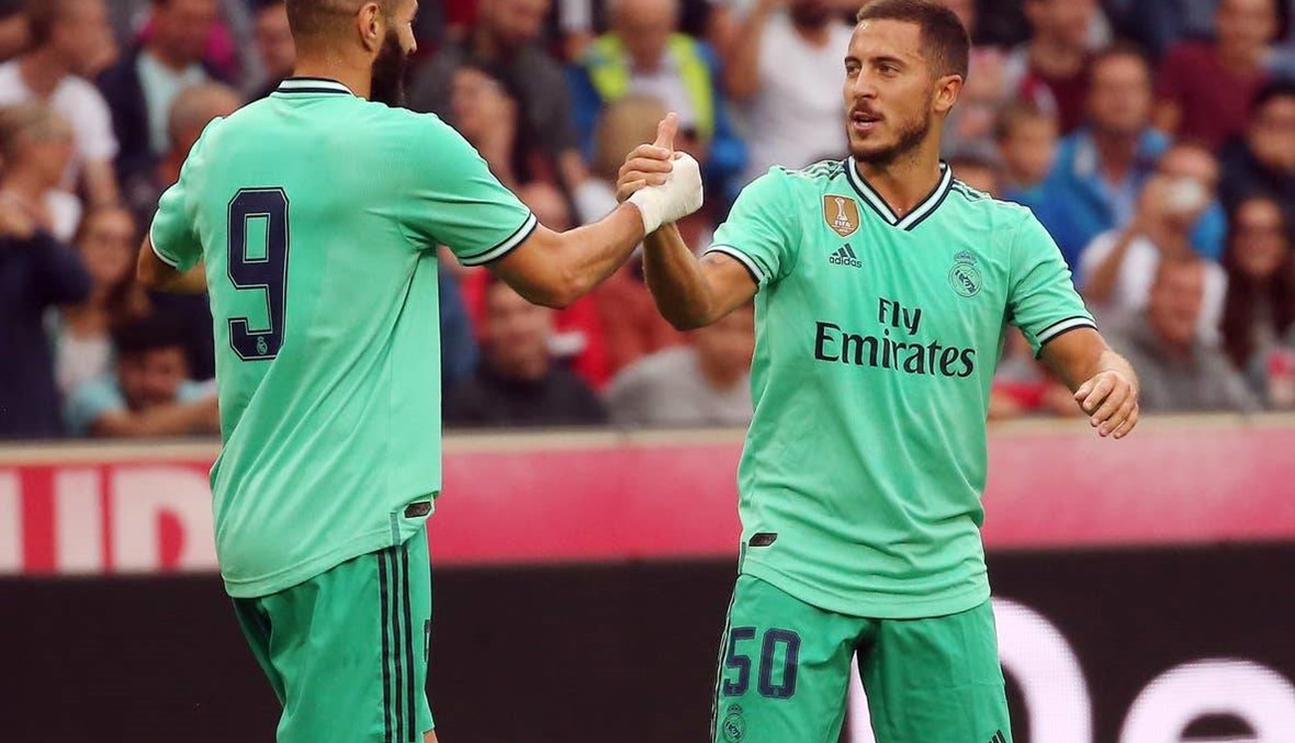 هازارد يسجل أول أهدافه مع ريال مدريد