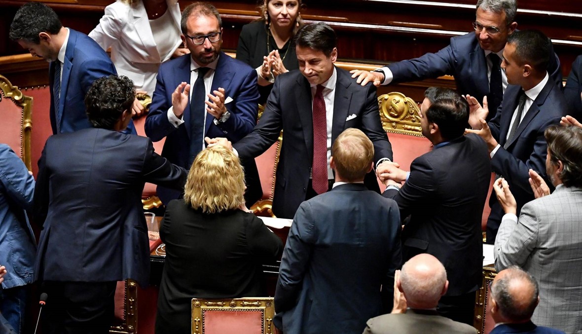 حكومة تصريف اعمال في ايطاليا برئاسة كونتي بعد تقديم استقالته