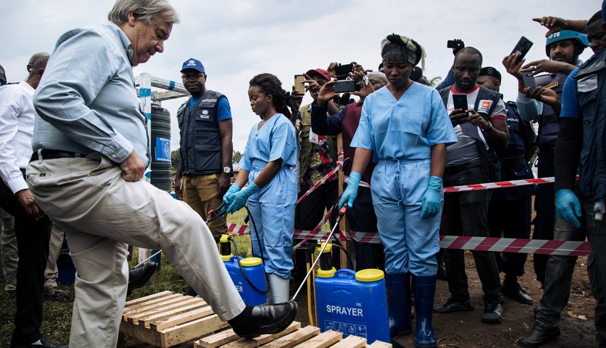غوتيريس في الكونغو الديموقراطيّة: زيارة "تضامن" في مواجهة الإيبولا والعنف