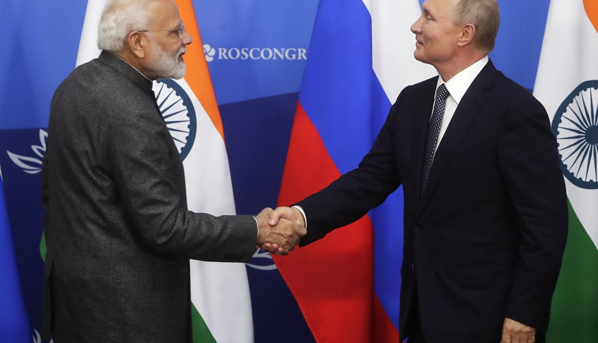 لقاء روسي هندي... بوتين ومودي يعطيان "دفعاً جديداً" للعلاقات الاقتصادية بينهما
