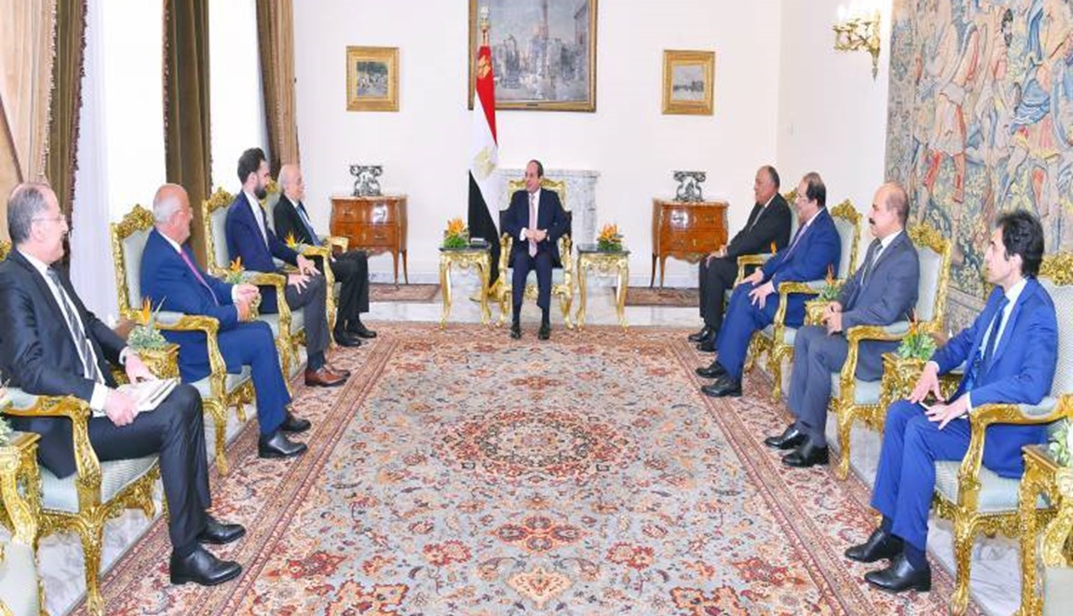 السيسي استقبل جنبلاط: مصر حريصة على سلامة لبنان