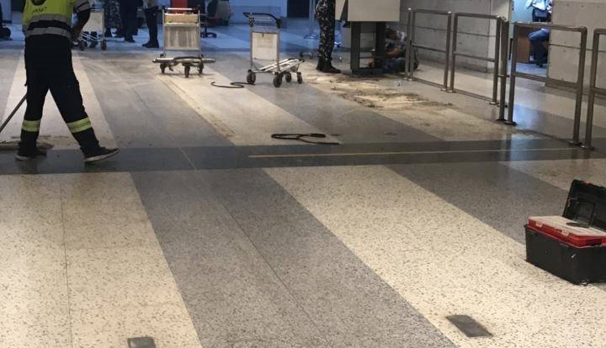 البدء بإزالة أجهزة السكانر في قاعة المغادرة في مطار بيروت