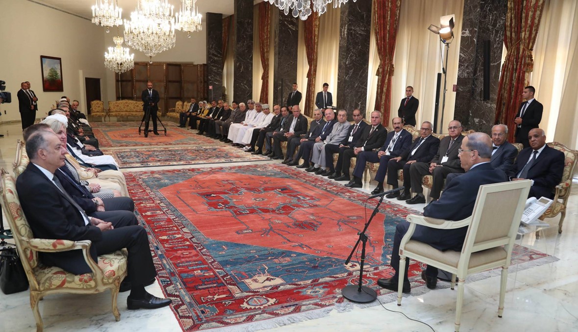 عون: علينا اليوم العودة لحمل شعار فلسطين