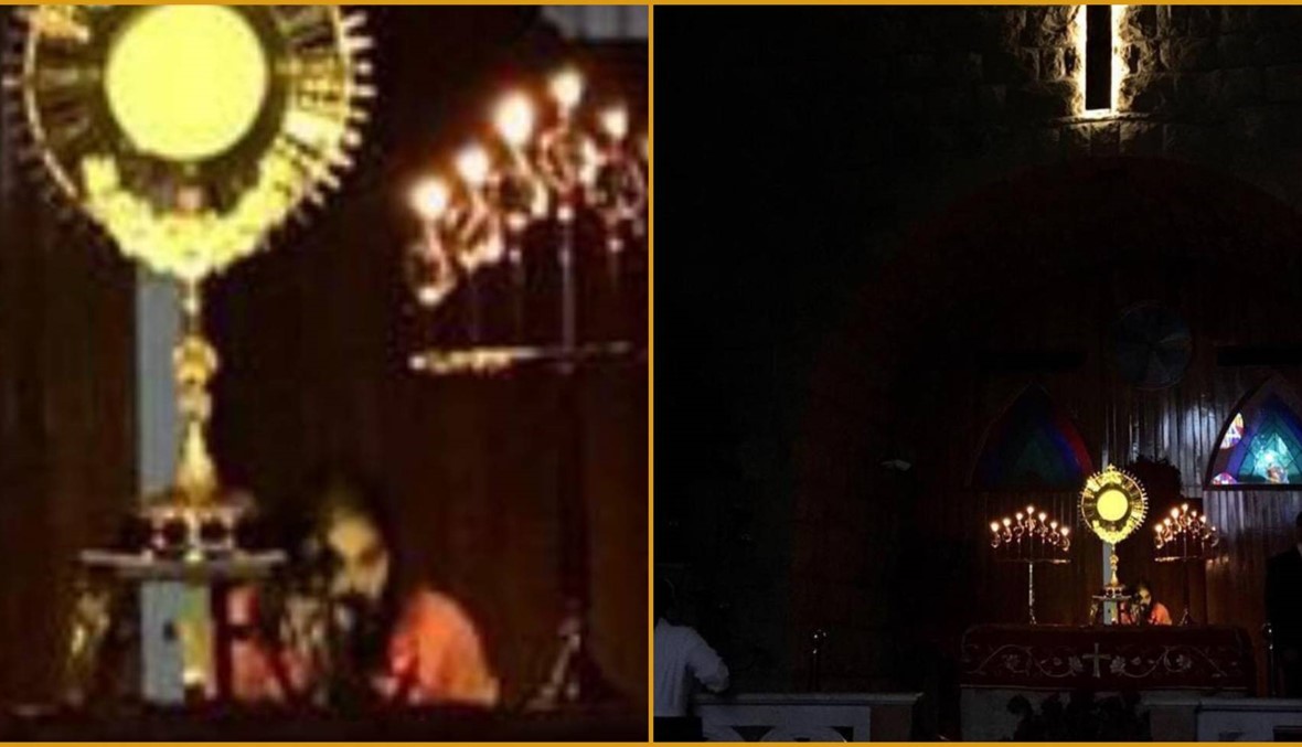 صورة "للسيّد المسيح وراء شعاع القربان في حريصا"؟ الأب تابت يوضح لـ"النّهار"